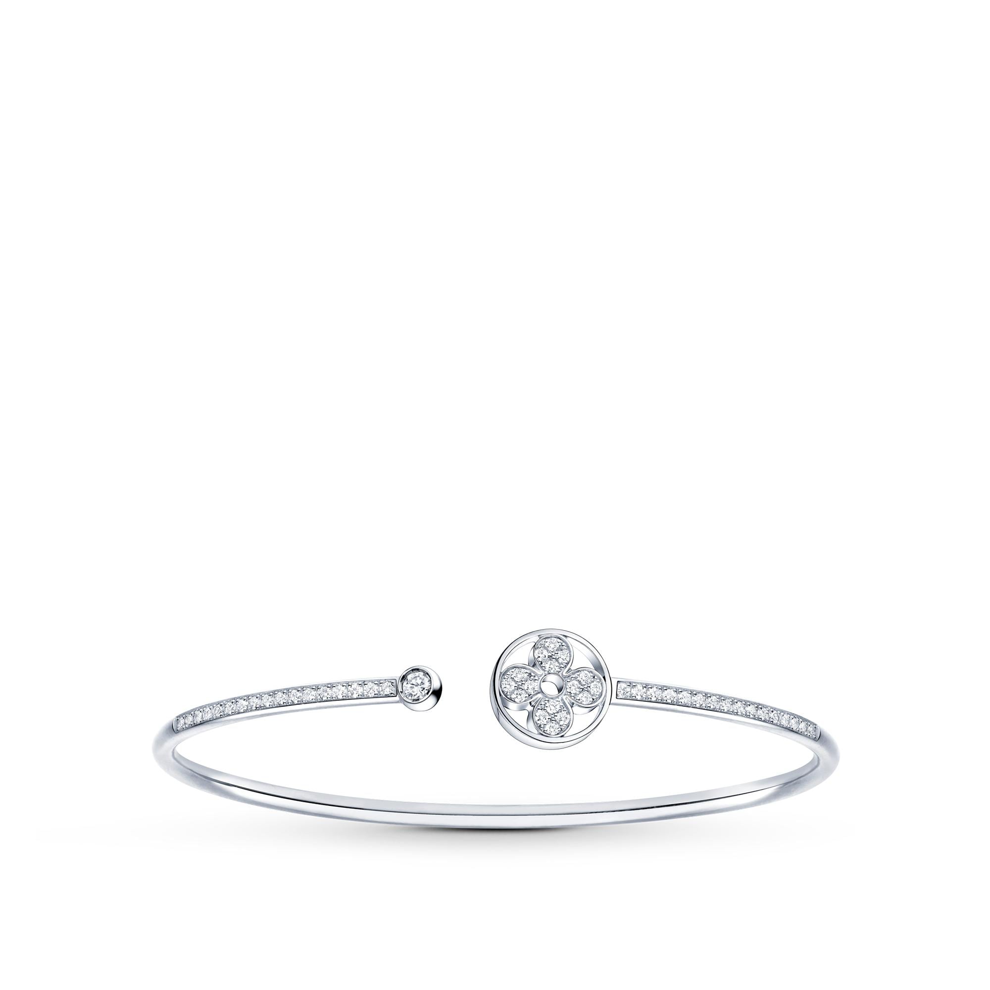 Idylle Blossom Twist Bracelet White Gold And Diamonds Jewelry